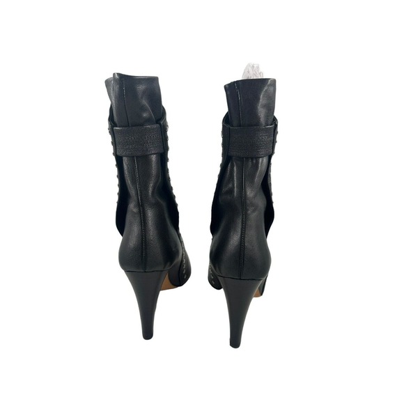 IRO CHLONE $795 Studded Leather Ankle Boots Moto US5.5 FR36 Made in Portugal - Picture 9 of 16